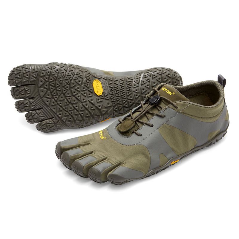 Vibram FiveFingers V-Alpha Férfi Futócipő - Olivazöld/Szürke OASP071